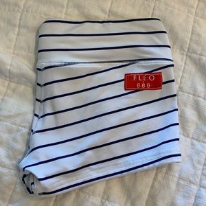 NWOT super cute white w/navy stripes